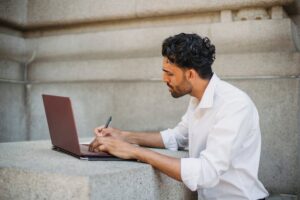 Man working